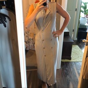 Pinstripes Flattering Dress